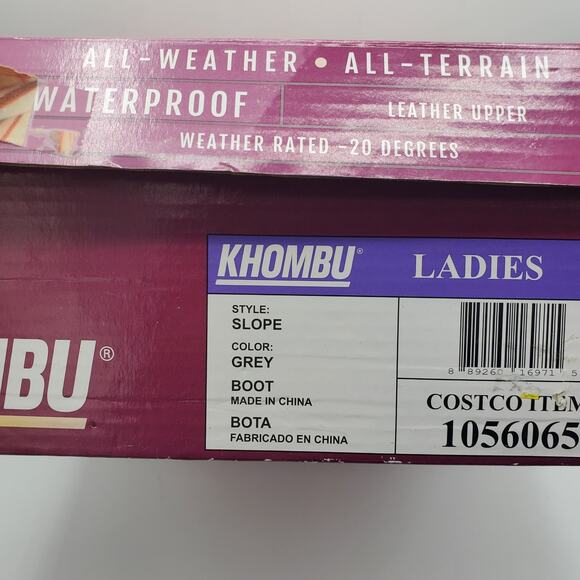 Khombu Slope Arctic All Weather Fur Leather Snow Boot Women's 8 - Picture 10 of 11